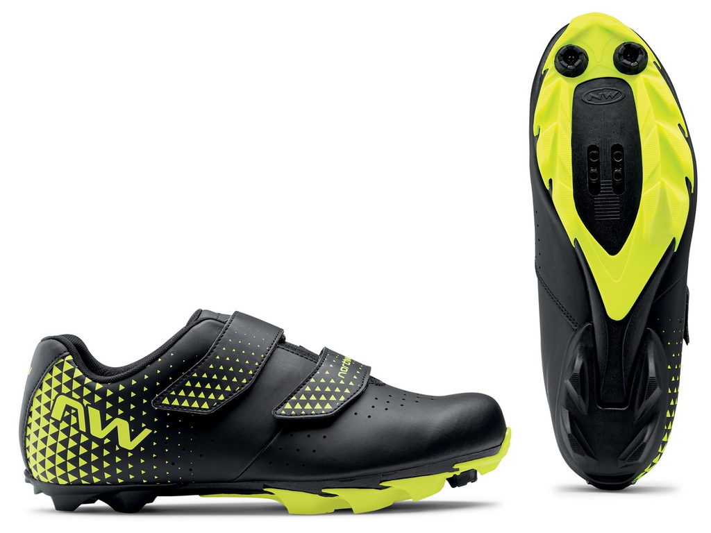 NORTHWAVE Spike 3 MTB XC kerékpáros cipő - fekete/fluo sárga