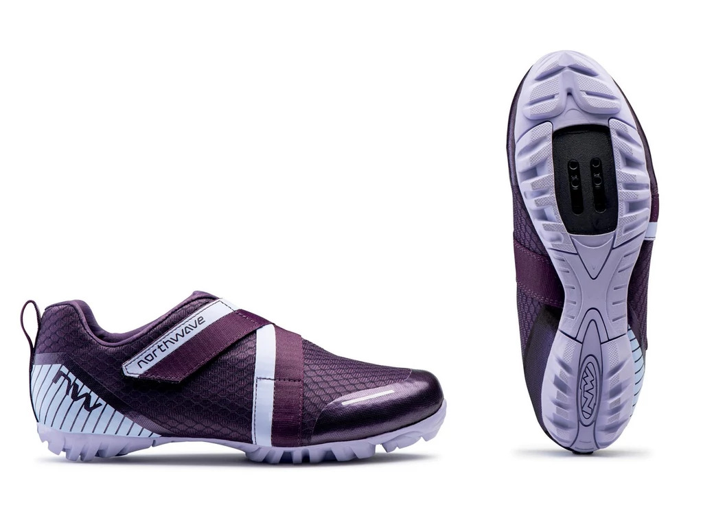 NORTHWAVE Trekking Active kerékpáros SPD spinning cipő - lila