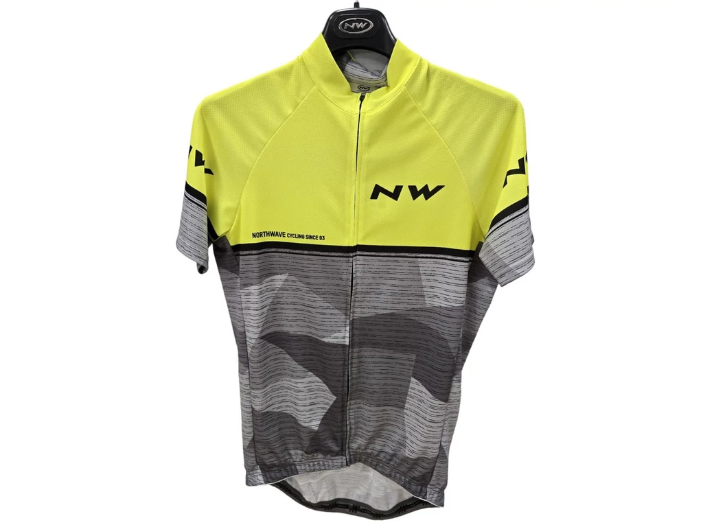 NORTHWAVE Origin rövidujjú mez, fluo sárga-szürke