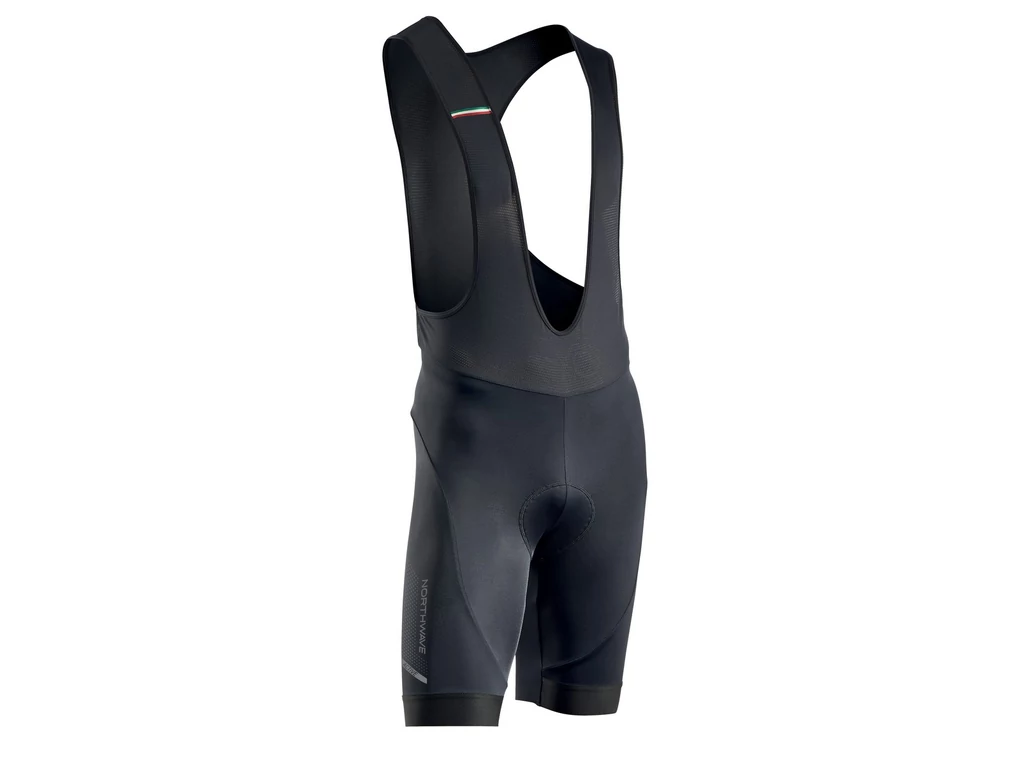 NORTHWAVE Active Gel rövid, kantáros kerékpáros nadrág, fekete