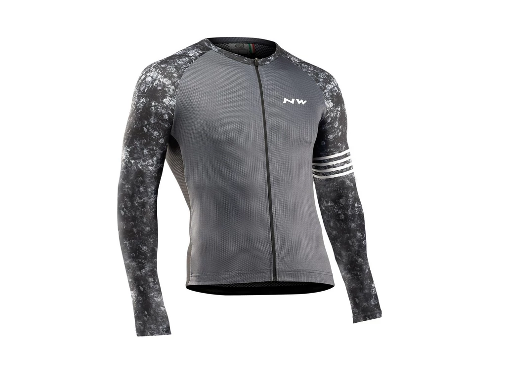 NORTHWAVE Blade Jersey hosszúujjú mez, fekete/szürke