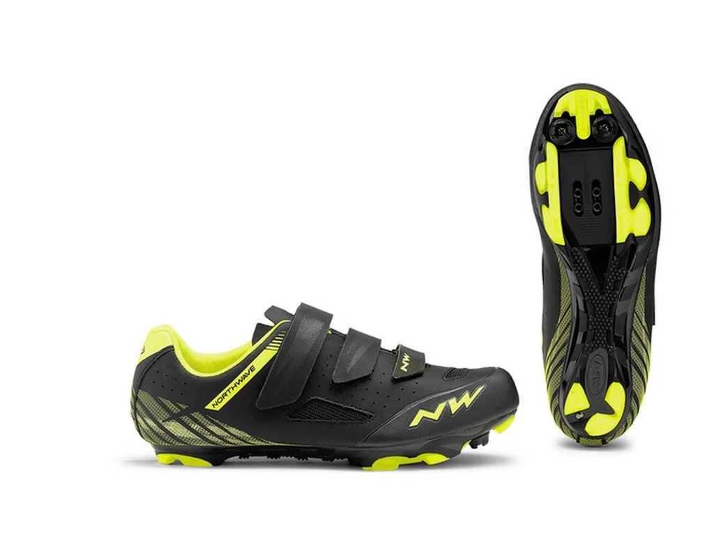 NORTHWAVE MTB Origin kerékpáros cipő, fekete/fluo sárga