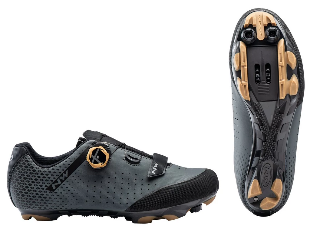 NORTHWAVE MTB Origin Plus 2 kerékpáros cipő, antracit/méz