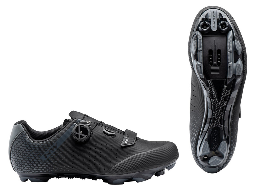 NORTHWAVE MTB Origin Plus 2 Wide Fit kerékpáros cipő - fekete/antracit