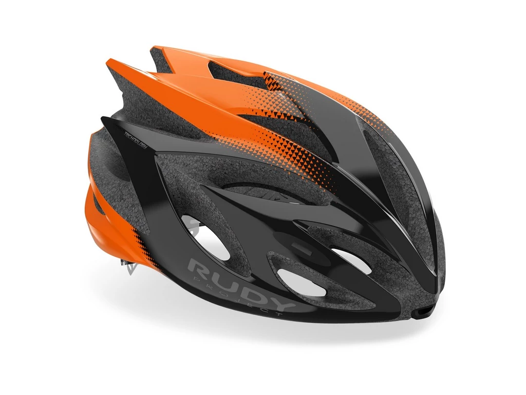 RUDY PROJECT Rush országúti/MTB kerékpáros sisak / Black/Orange