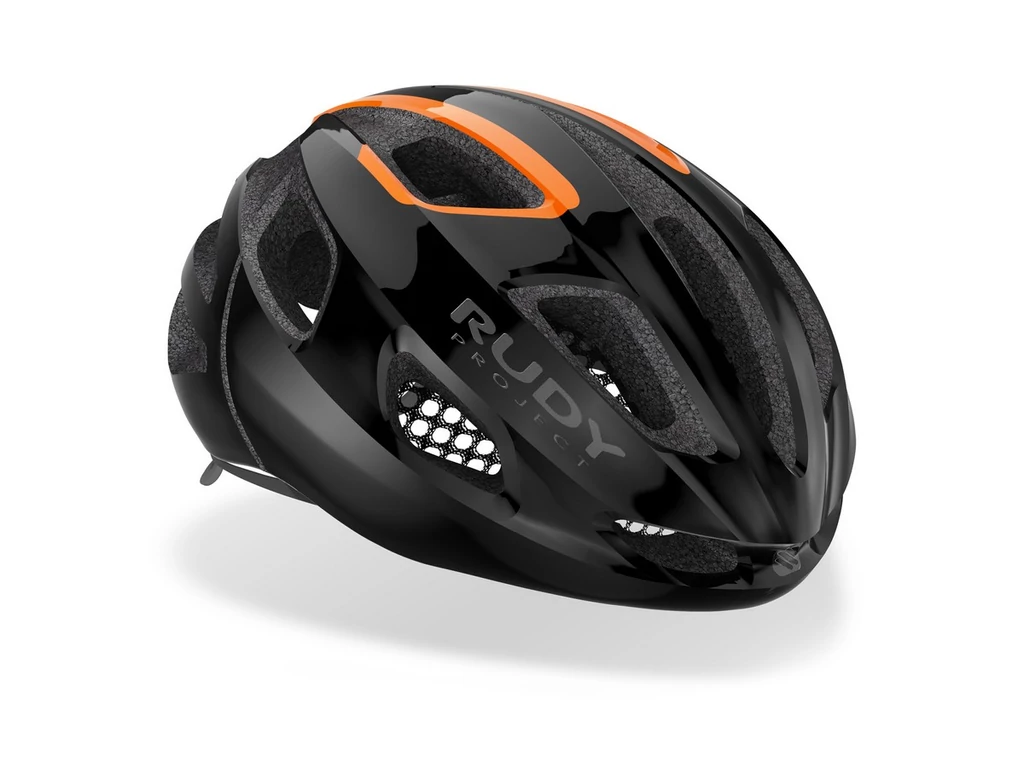 RUDY PROJECT Strym országúti/MTB kerékpáros sisak / Black/Orange