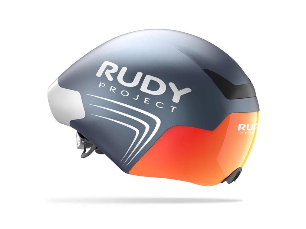 RUDY PROJECT The Wing aero országúti kerékpáros sisak Multilaser Orange lencsével - Cosmic Blue (matt)