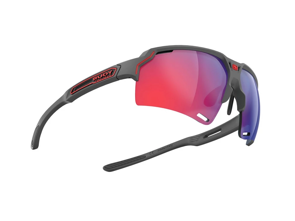 RUDY PROJECT Deltabeat Charcoal/Multilaser Red sportszemüveg