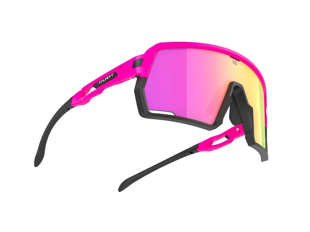 RUDY PROJECT Kelion Pink Fluo-Black/Multilaser Sunset sportszemüveg
