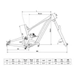 Kép 2/7 - KELLYS Theos R50 P 29col/27.5col 725Wh MTB/enduro fully elektromos kerékpár - geometria