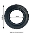 Kép 2/2 - 10x3 (255x80 - 80/65-6) elektromos roller külső gumi - Off-road - tubeless - szélesített - TUOVT