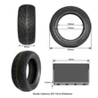 Kép 3/6 - 10x3.00-6 elektromos roller külső gumi - City - tubeless - szélesített - CST
