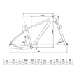 Kép 2/2 - KELLYS Mystery 50 27.5col női MTB XC kerékpár - vázgeometria
