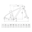 Kép 2/3 - KELLYS Spider X70 27.5col MTB XC kerékpár - vázgeometria