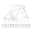 Kép 2/3 - KELLYS Spider X70 29col MTB XC kerékpár - vázgeometria