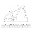 Kép 2/3 - KELLYS Vanity 80 29col női MTB XC kerékpár - vázgeometria