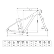 Kép 2/2 - KELLYS Vanity 27.5col női MTB XC kerékpár - vázgeometria