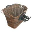 Kép 2/2 - BIKETRADE Rattan QR első kosár - barna - polirattan - gyorskioldós