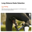 Kép 21/23 - IGPSPORT SR Mini 30 Smart Radar USB hátsó lámpa radar és féklámpa funkcióval