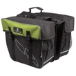 Kép 1/3 - M-WAVE Amsterdam Double kétrészes túratáska csomagtartóra - 30 liter - fekete-zöld