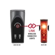 Kép 2/8 - SIGMA Aura 100 USB + Blaze Link USB első és hátsó lámpa szett féklámpa és közös vezérlés funkcióval