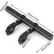 Kép 3/4 - SUNIIK kormány bővítő / extender kerékpárra / rollerre - 200x20 mm - alumínium - fekete
