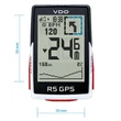 Kép 3/10 - VDO R5 GPS kerékpárkomputer szett (pedálfordulat - pulzus - sebesség)