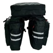 Kép 3/4 - VELOTECH háromrészes túratáska csomagtartóra lecsatolható felsőrésszel - vízálló - 35 liter - fekete
