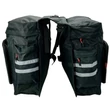 Kép 2/2 - VELOTECH kétrészes classic túratáska csomagtartóra - vízálló - 2x12 liter