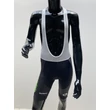 Kép 1/3 - CANNONDALE CFR Replica BIB Shorts By Shimano rövid - kantáros kerékpáros nadrág betéttel - fekete/fehér