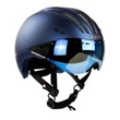 Kép 4/4 - CASCO Roadster Plus városi kerékpáros sisak lencsével / navy metallic