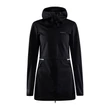 Kép 1/5 - CRAFT CORE Ride SubZ Jacket W női vízálló, kapucnis kerékpáros kabát, hosszított, fekete