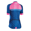 NORTHWAVE Logo3 WMN női rövidujjú mez - pink fluo/kék