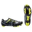 Kép 1/2 - NORTHWAVE MTB Rebel 2 kerékpáros cipő / camo fekete/fluo sárga
