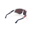 Kép 5/6 - RUDY PROJECT Defender White Fade Red Stripes-White Bumpers/Multilaser Ice sportszemüveg