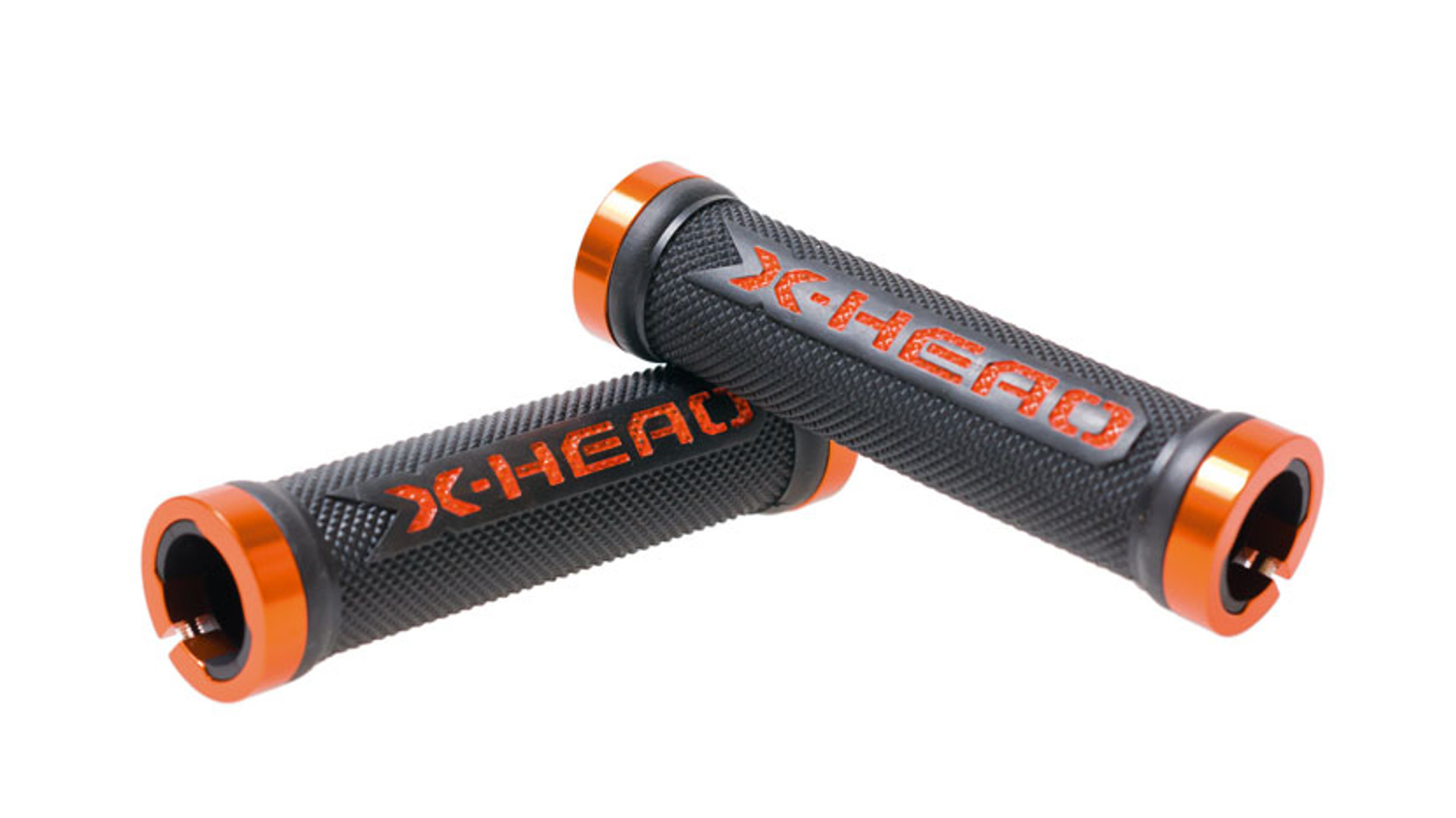 BIKEFUN X-Head Lock extrém markolat, 130mm, fekete-narancs BIKEFUN X-Head Lock extrém markolat, 130mm, fekete-narancs