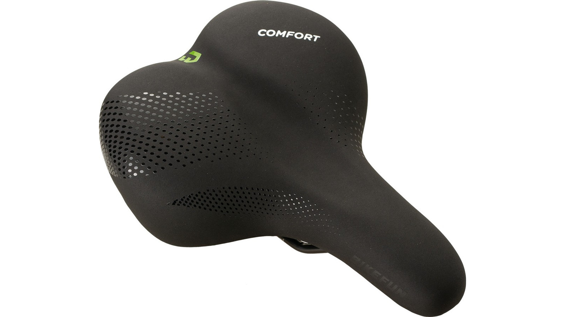 BIKEFUN Geneve Comfort Memory Foam női trekking nyereg, fekete
