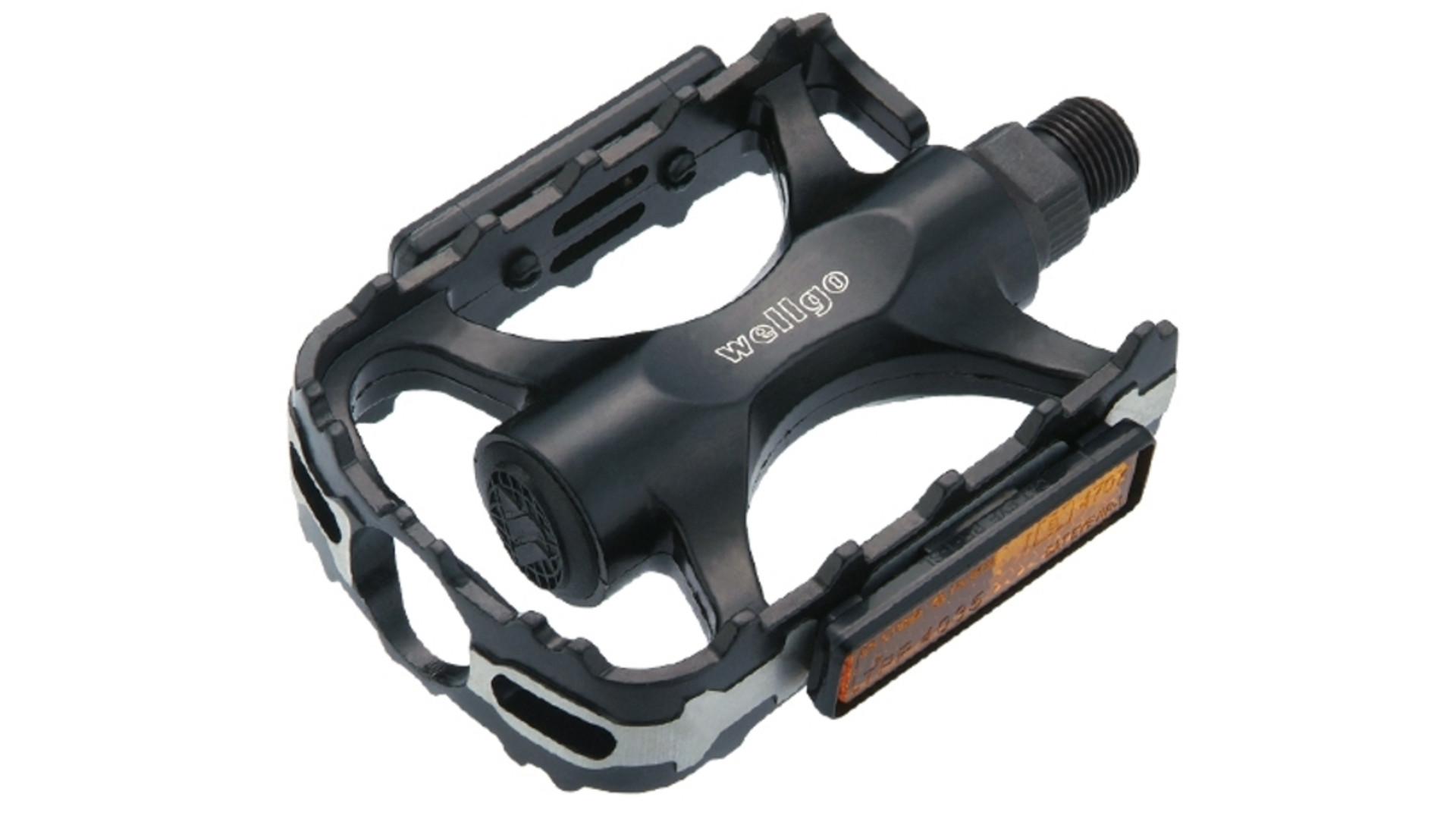 WELLGO M224GDU MTB/trekking/városi keretes pedál prizmával, alu, fekete/ezüst
