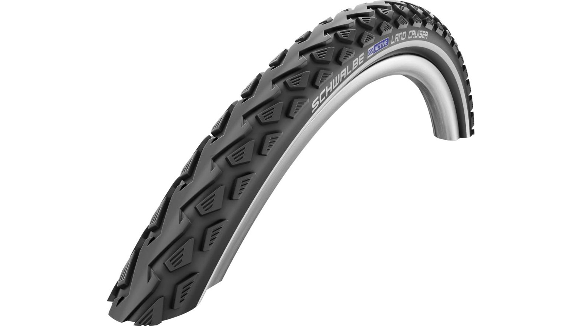 SCHWALBE Land Cruiser 26x2.0 (50-559) Active Line városi, túra/trekking külső gumi (köpeny) defektvédelemmel, fekete