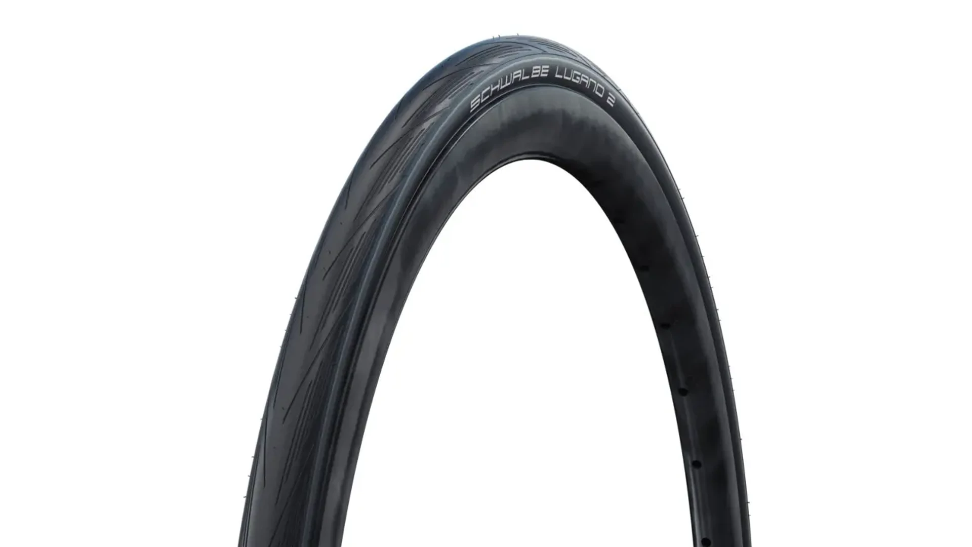 SCHWALBE Lugano II Endurance 25-622 (700x25C) Active Line E25 erősített külső gumi (köpeny), fekete