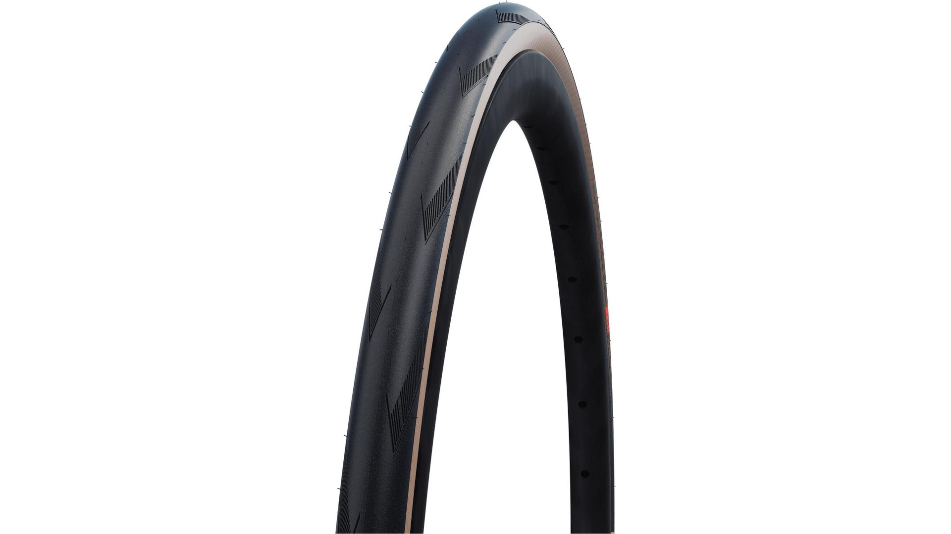 SCHWALBE Pro One 25-622 (700x25C, 28col) Super Race Evolution Line országúti külső gumi (köpeny) defektvédelemmel, hajtogatható, fekete/bézs SCHWALBE Pro One 25-622 (700x25C, 28col) Super Race Evolution Line országúti külső gumi (köpeny) defektvédelemmel, hajtogatható, fekete/bézs