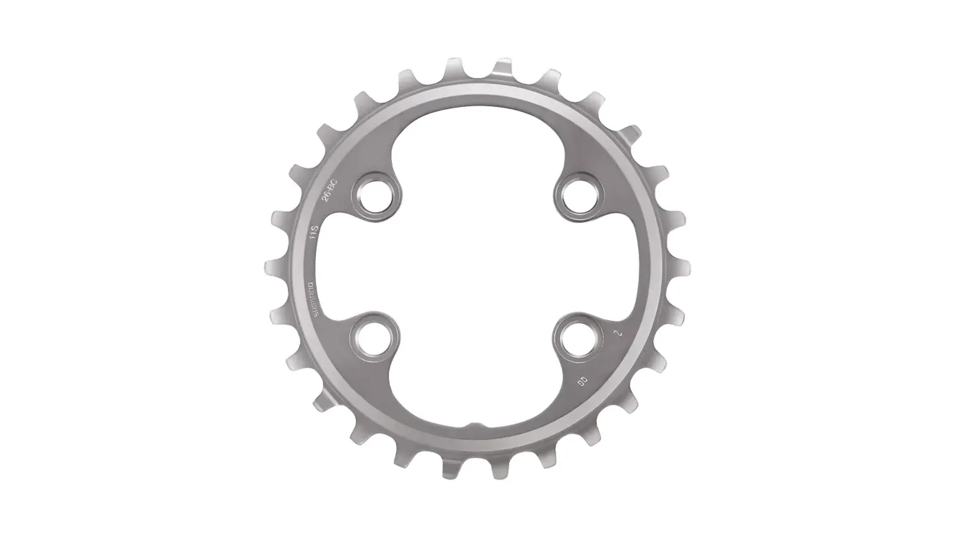 SHIMANO Deore XT FC-M8000 első lánckerék, 2x11s, 64mm, 26T-BC (26-36T, belső), alumínium, ezüst SHIMANO Deore XT FC-M8000 első lánckerék, 2x11s, 64mm, 26T-BC (26-36T, belső), alumínium, ezüst
