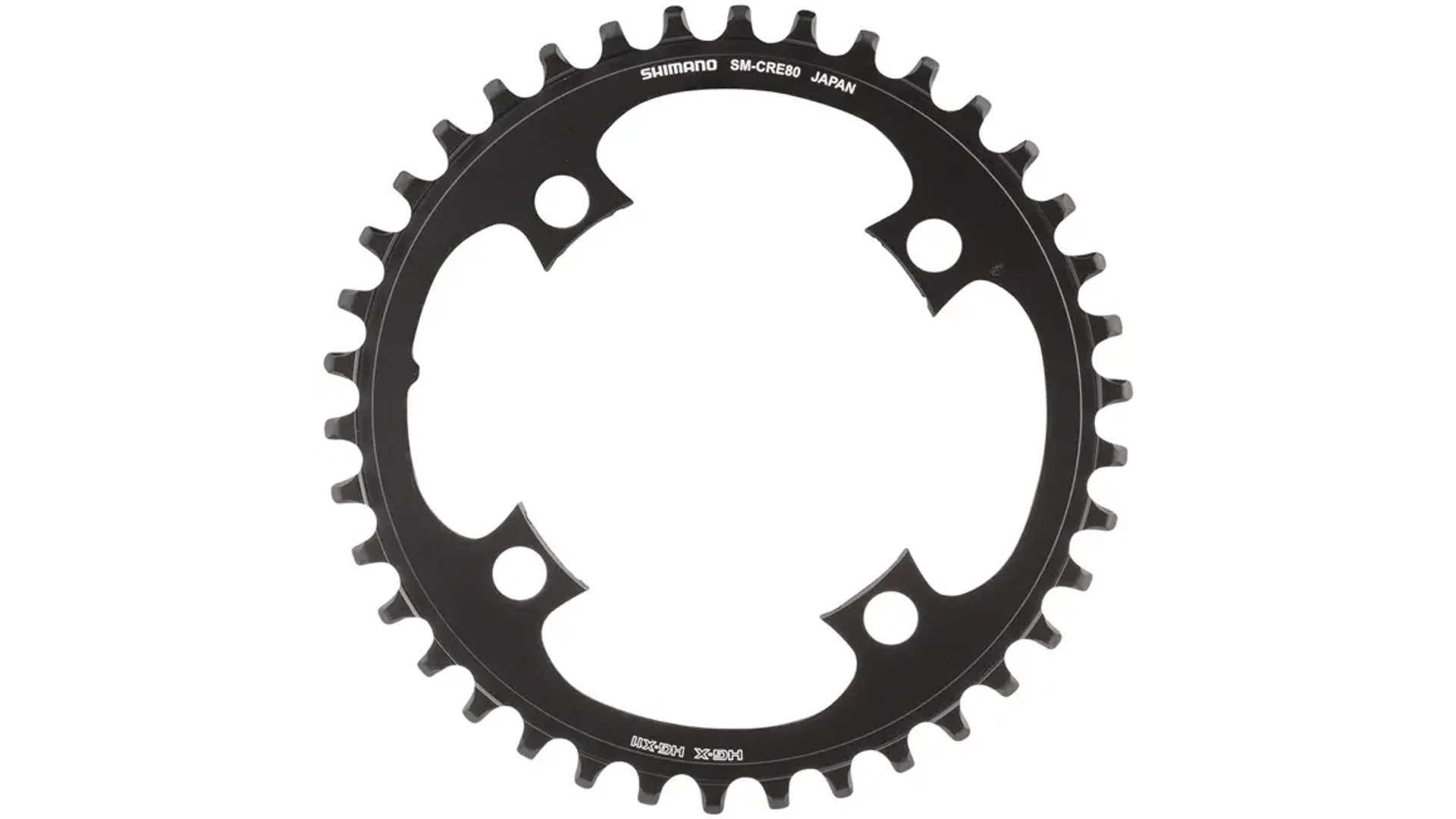 SHIMANO Steps SM-CRE80 lánckerék (FC-E8050/E8000), e-Bike, 38T, 104mm, 10/11s, Direct Chain Engagement, acél, fekete