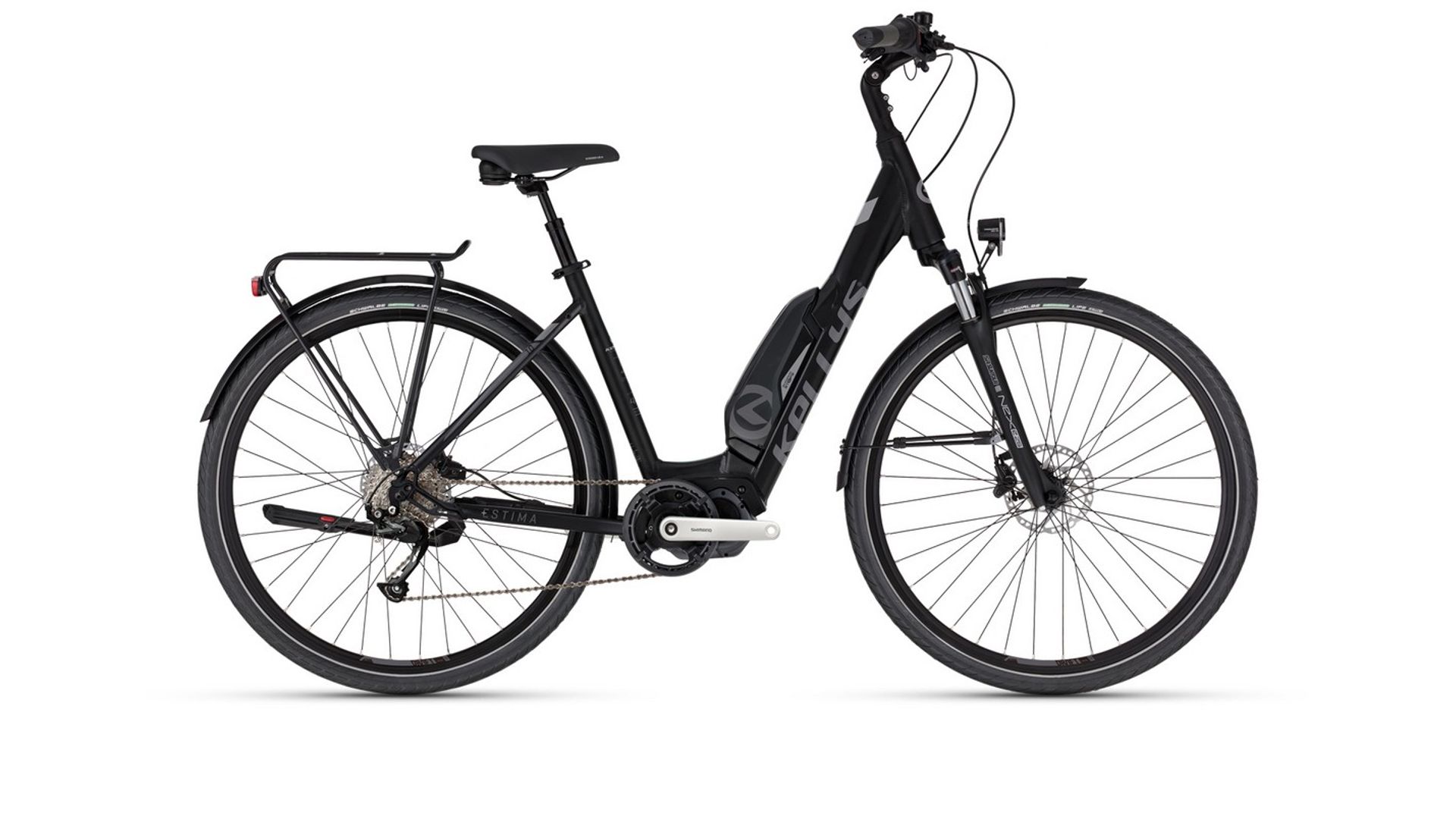 KELLYS Estima 10 SH 504Wh 28" női elektromos városi kerékpár, Black, S (159-173cm)