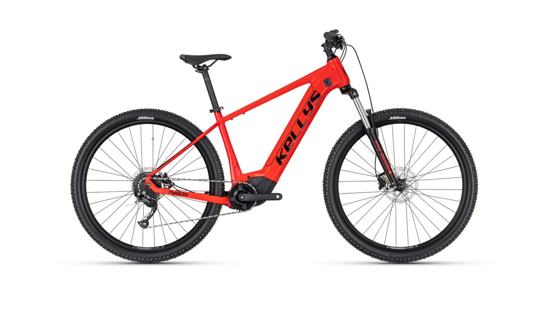 KELLYS Tygon R10 P 725Wh 29" MTB hardtail férfi elektromos kerékpár, Red, L (180-192cm)