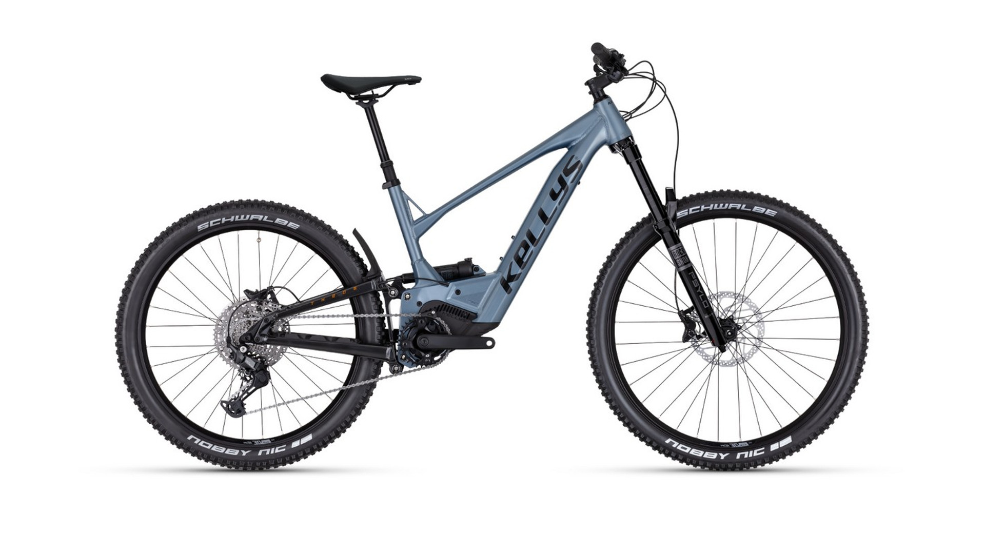 KELLYS Theos R30 P 29"/27.5" 820Wh MTB/enduro fully elektromos kerékpár, Steel Blue, M (168-180cm)