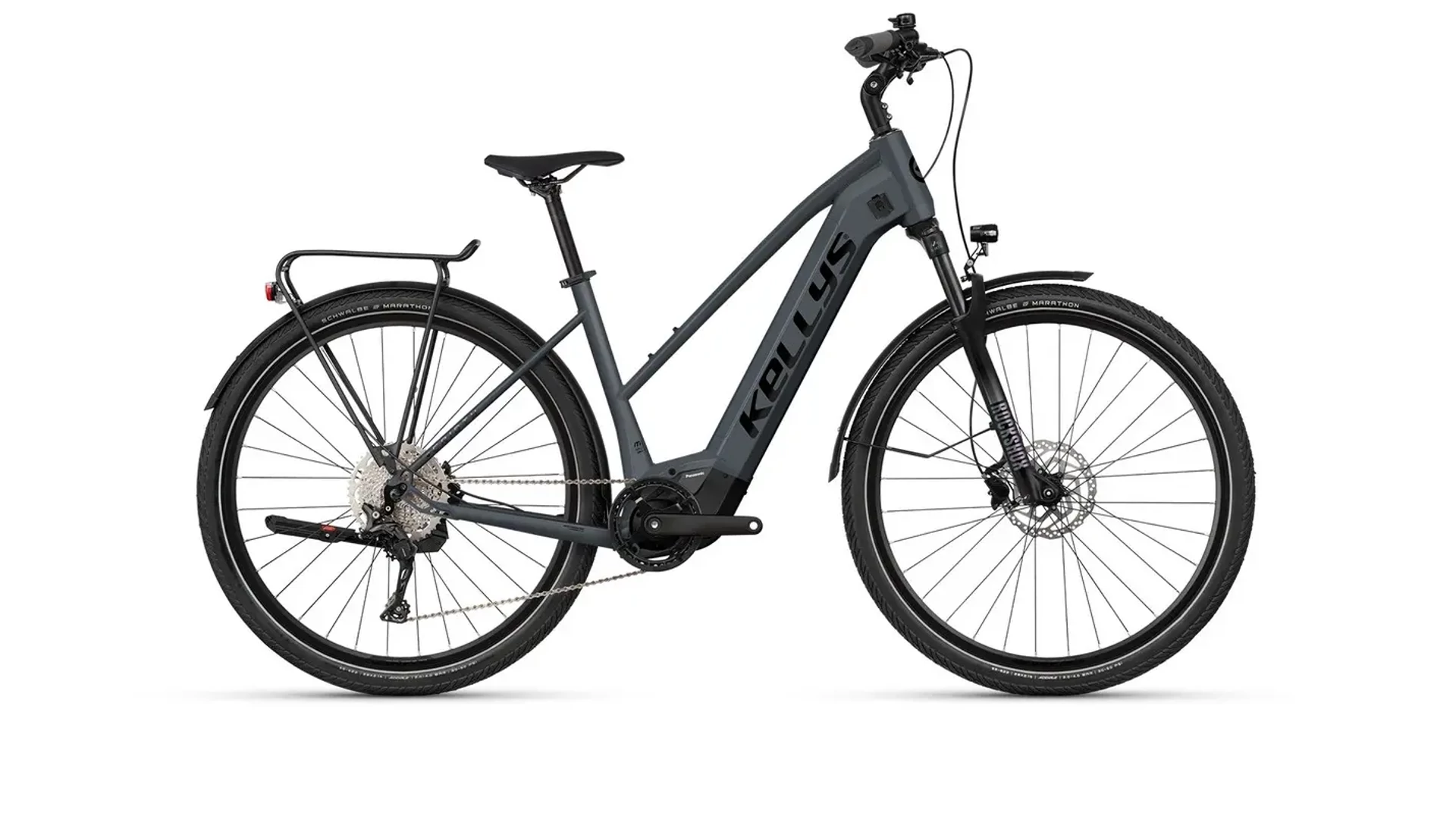 KELLYS E-Cristy 70 P 820Wh 28" női elektromos túra/trekking kerékpár, Graphite Borealis, S (157-170cm)