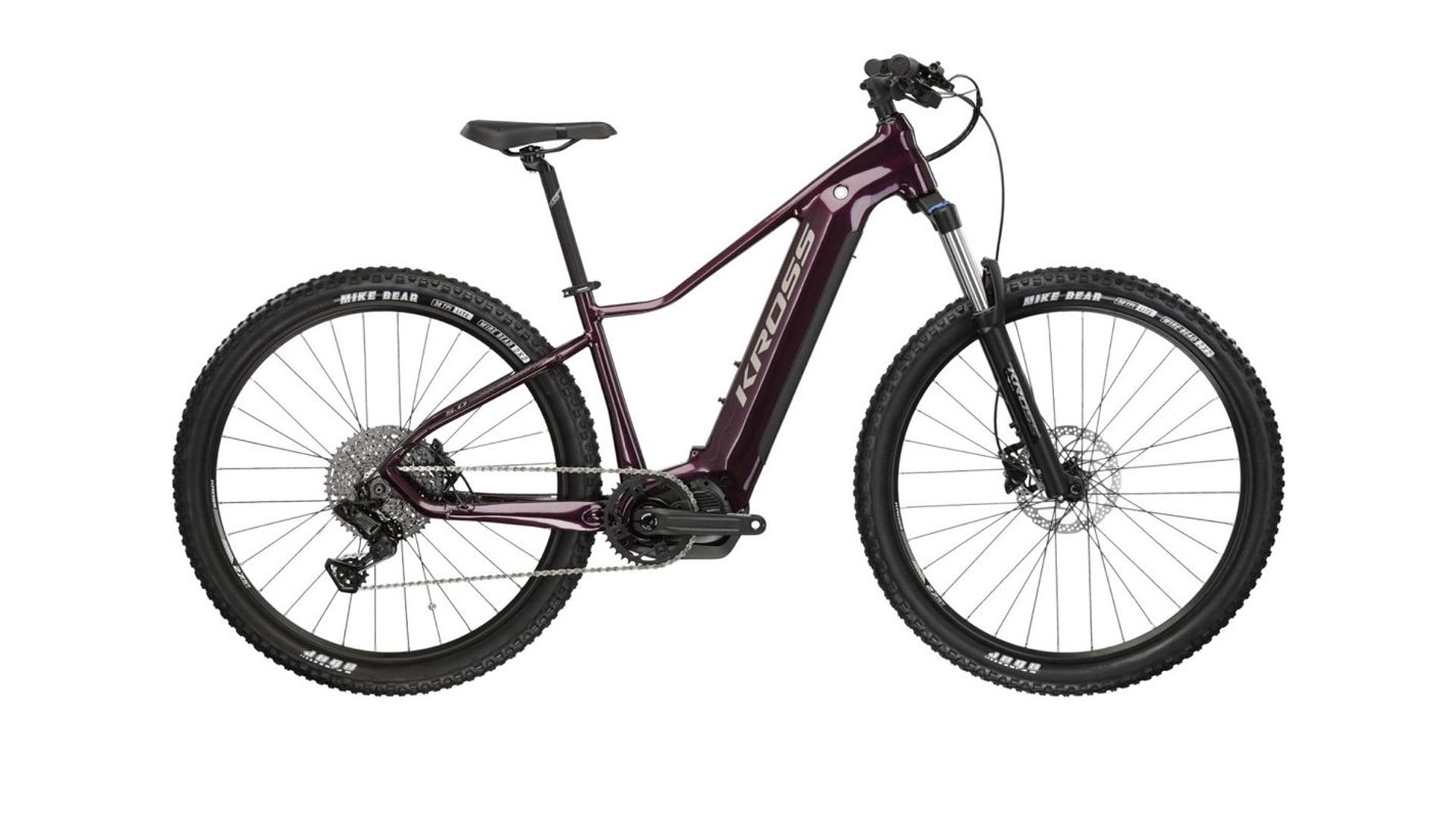 KROSS Lea Boost 5.0 29" MTB elektromos kerékpár, purple/black gloss, M (19")
