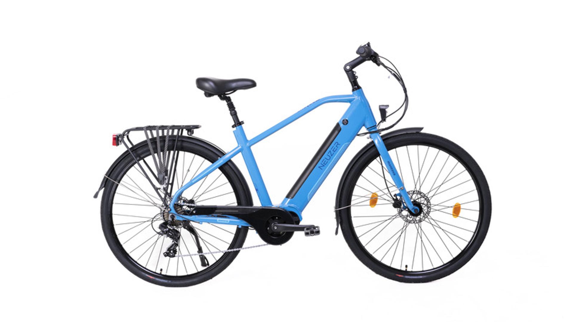 NEUZER Mantova 28" férfi túra/trekking elektromos kerékpár, merevvillás, matt kék, 20"