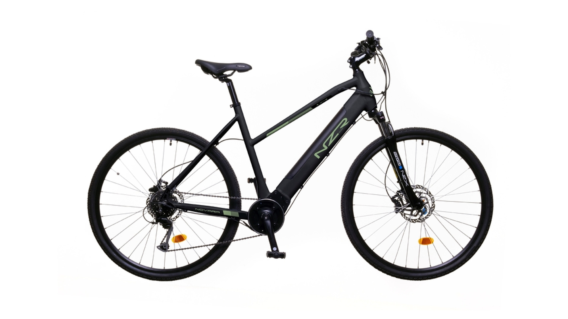 NEUZER Novara 28" cross-trekking elektromos kerékpár, középmotoros, sötétszürke/fekete, 21"